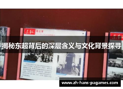 揭秘东超背后的深层含义与文化背景探寻